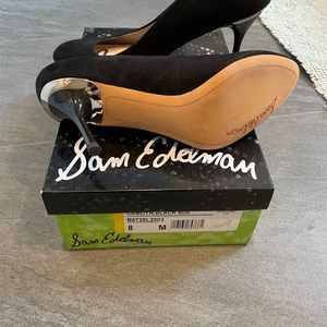 sam edelman camdyn black suede shoes